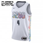 Maillot NBA Denver Nuggets Russell Westbrook Nike 2024-25 City Edition Blanc Swingman - Enfant